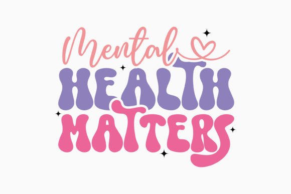 Mental Health Matters Retro Svg
