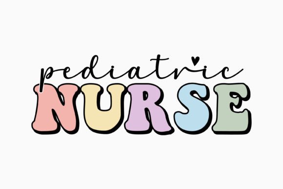 Pediatric Nurse Retro Nurse Svg