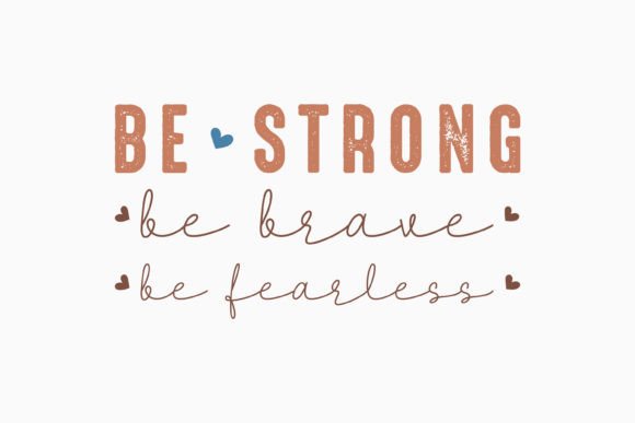 Retro Mental Health Quote SVG Be Strong