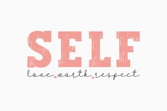 Retro Mental Health Quote SVG Self Love