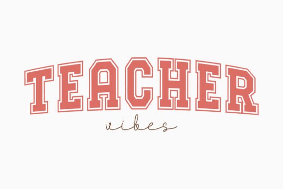 Teacher Vibes Teacher Retro Svg